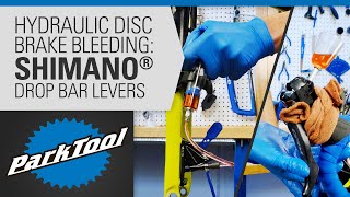 How to Bleed Hydraulic Brakes  Shimano® Drop Bar Levers [upl. by Ahsatsana]