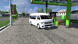 Toyota Hiace car review test drive in ETS 2 136 [upl. by Ile155]