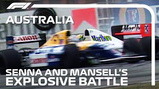 Senna And Mansells Explosive Battle  1992 Australian Grand Prix [upl. by Bertelli690]