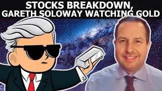 Stocks Breakdown Gareth Soloway Watching Gold [upl. by Yruy]