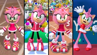 Evolution of Amy in Mario and Sonic Series 20072021 [upl. by Merrell630]