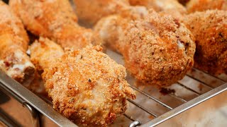 EASY CRUNCHY Breaded Chicken Drumsticks Delicious dinner right from the oven [upl. by Mauri757]