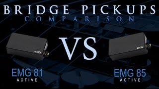 EMG 81 vs EMG 85  Active Bridge Pickup Guitar Tone Comparison  Review [upl. by Oler]