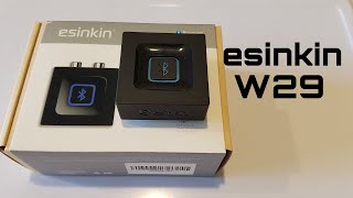 ESINKIN W29 Bluetooth receiver Review [upl. by Syxela]