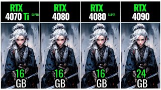 RTX 4070 TI SUPER vs RTX 4080 vs RTX 4080 SUPER vs RTX 4090  Test in 20 Games [upl. by Carn387]