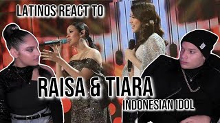 Latinos react to INDONESIAN music for the first timeTIARA amp RAISA Indonesian Idol 2020  REACTION [upl. by Euqnomod]