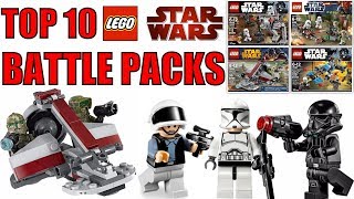 Top 10 LEGO Star Wars Battle Packs [upl. by Weismann]