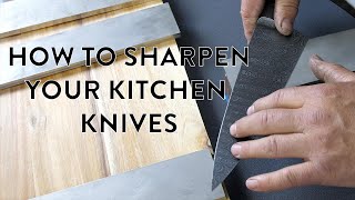 BLADESMITHING  Knife Sharpening 101  Beginner Basics [upl. by Daberath696]