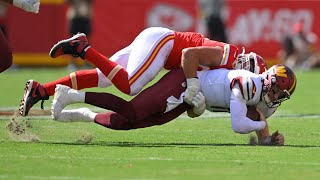 KC Chiefs Rookie Defensive End George Karlaftis Discusses His Sack In His Arrowhead Stadium Debut [upl. by Corina]