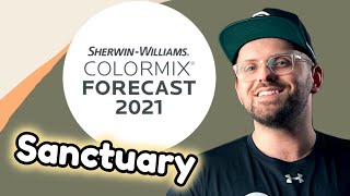 2021 COLOR TRENDS  SHERWIN WILLIAMS COLOR PALETTES  SANCTUARY [upl. by Grubman]