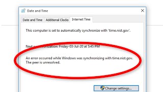 How To Fix An Error Occurred While Windows Was Synchronizing  Windows 108781 [upl. by Nej]