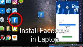 How to install Facebook in laptop 2020  Download Facebook in PC [upl. by Frolick]