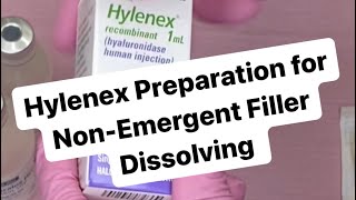 Hylenex Hyaluronidase Preparation for NonEmergent Hylauronic Acid Filler Dissolving [upl. by Sedgewake]