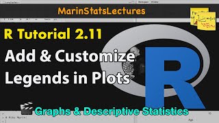 Add and Customize Legends to Plots in R  R Tutorial 211 MarinStatsLectures [upl. by Almap]