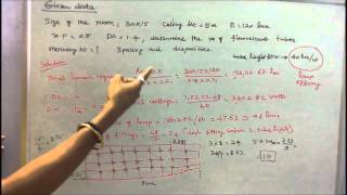 ILLUMINATION ENGINEERING  PART  11  LUMEN OR FLUX METHOD OF CALCULATION AND THREE PROBLEMS [upl. by Aluino158]