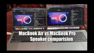 Macbook Air M2 14quot vs Macbook Pro M1 Pro 16quot Speakers Test  Hinged vs Side Speakers comparision [upl. by Tomasine]