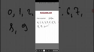 Arab raqamlari milliysertifikat maths matematika algebra [upl. by Woodley]