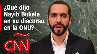 Nayib Bukele en la ONU La libertad es algo por lo que aún luchamos en nuestro país en El Salvador [upl. by Wesle]