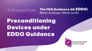 Preconditioning Devices under EDDO Guidance [upl. by Noswad]