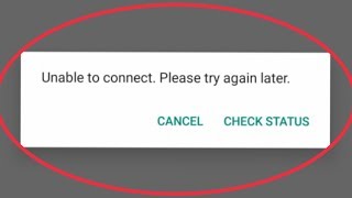 WhatsApp  How To Fix Unable To Connect Please Try Again Problem Solve in WhatsApp [upl. by Kevan]