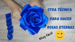 OTRA TECNICA PARA HACER ROSAS ETERNAS MUY FACIL EXPLICADO PASO A PASO [upl. by Lehctim]