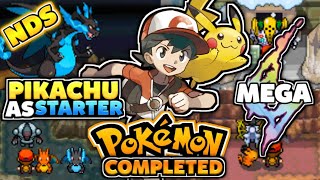 Completed Pokemon NDS ROM Hack With Mega Evolution Pikachu Legendary Team Rocket Event amp More [upl. by Cela]