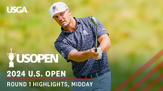 2024 US Open Highlights Round 1 Midday [upl. by Garber189]