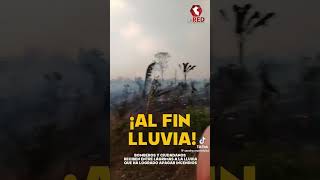 ¡EMOTIVO  Bomberos que apagaban incendios forestales lloran por la llegada de lluvias [upl. by Nohsauq160]