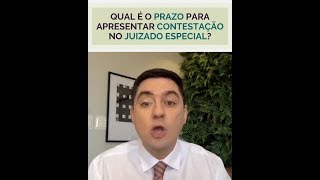 Qual é o prazo para apresentar CONTESTAÇÃO no Juizado Especial [upl. by Annauqal]