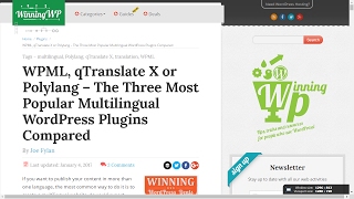 WPML qTranslate X และ Polylang ใช้อะไรดี [upl. by Eiboh]