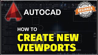 AutoCAD How To Create New Viewports Tutorial [upl. by Brandais121]