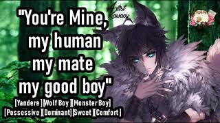 asmr Dominant Yandere Wolf Boy gets possessive with his good boy roleplay m4m mfm [upl. by Adnek461]