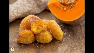 FRITTELLE DOLCI DI ZUCCA ricetta veloce senza lievitazione e uova [upl. by Sam]