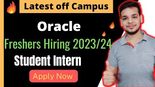 Latest Off Campus Job Drive  2024  2023 Batch  Oracle Hiring  MTS Intern Mega Hiring Drive [upl. by Adnael]