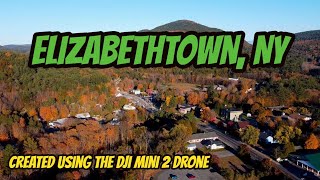 Elizabethtown NY in the fall shot from the sky [upl. by Dyanna]