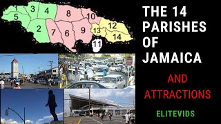 THE 14 PARISHES OF JAMAICA AND THEIR POINTS OF INTEREST Geography Jamaica [upl. by Reywas614]