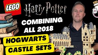 Combining all 2018 LEGO Harry Potter Hogwarts Castle Sets [upl. by Ambrosine126]