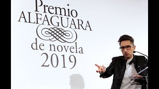 Patricio Pron gana el Premio Alfaguara de novela 2019 [upl. by Sucramd]