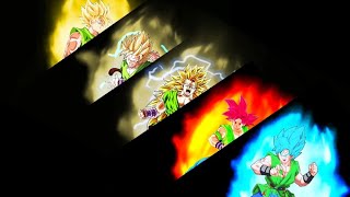 Aura Transformations Showcase from Super Saiyan  Super Saiyan Blue [upl. by Nuahsar]