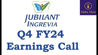 Jubilant Ingrevia Q4 FY24 Earnings Call Part2 Jubilant Ingrevia Ltd Q4 Concall [upl. by Rednirah]