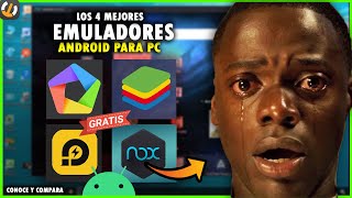 4 MEJORES emuladores ANDROID para PC ✔ [upl. by Taite266]