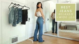 BEST JEANS  RELAXED JEAN TRY ON AND REVIEW [upl. by Bonis484]