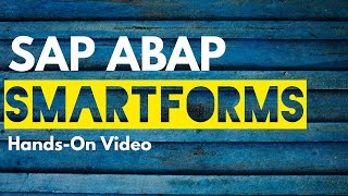 SMARTFORMS Creation in SAP ABAP  SAP ABAP Online Training [upl. by Salmon]