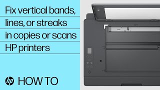 How to fix vertical bands lines or streaks in copies or scans on your HP printer HP Support [upl. by Pelmas340]