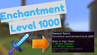 MINECRAFT LEVEL 1000  Quick and Easy Custom Level Enchants [upl. by Rramaj]