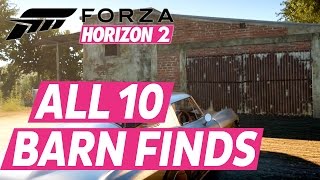 Forza Horizon 2 All Barn Finds Car Locations [upl. by Aerbas]