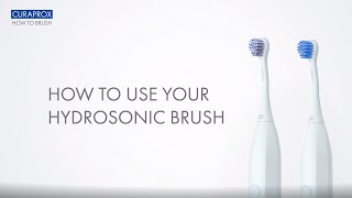 How to Use Your Curaprox Hydrosonic Pro Toothbrush  Instructional Video [upl. by Chanda]