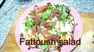 An authantic fattoush salad recipe [upl. by Hnahc221]