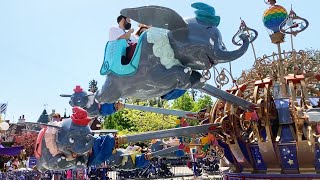 Dumbo The Flying Elephant POV Ride at Disneyland After Reopening May 2021  Fantasyland [upl. by Agnese]