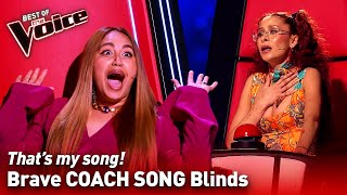 COACH SONG Blind Auditions on The Voice  Top 10 [upl. by Heddi869]